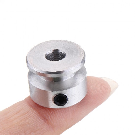 16mm Single Groove Pulley 4/5/6/8mm Fixed Bore Pulley Wheel for Motor Shaft 6mm Belt