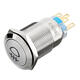 19mm 5 Pin 12V LED Push Latching Button On Off Light Switch