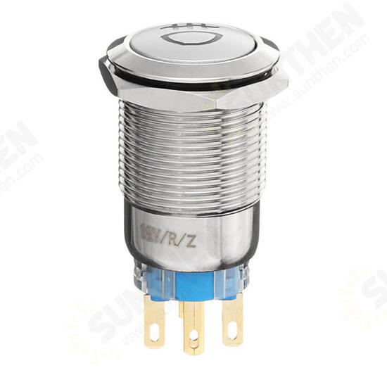 19mm 5 Pin 12V LED Push Latching Button On Off Light Switch