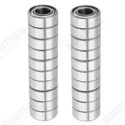 20Pcs 5x10x4mm Metal Sealed Shielded Deep Groove Ball Bearing MR105ZZ 20Pcs 5x10x4mm Metal Sealed Shielded Deep Groove Ball Bearing MR105ZZ
