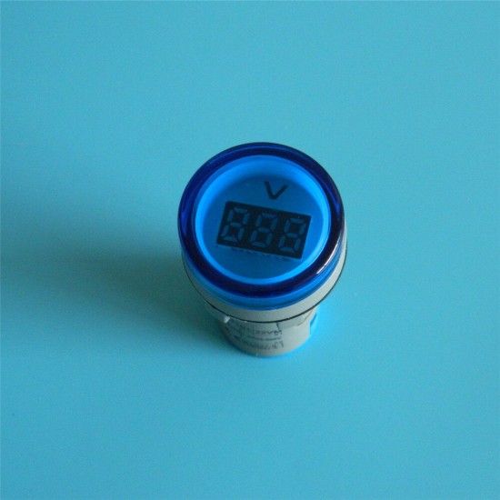 22mm AC 60V-450V LED Digital Voltmeter Indicator Lamp Voltage Gauge Monitor