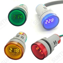 22mm AC 60V-450V LED Digital Voltmeter Indicator Lamp Voltage Gauge Monitor 22mm AC 60V-450V LED Digital Voltmeter Indicator Lamp Voltage Gauge Monitor