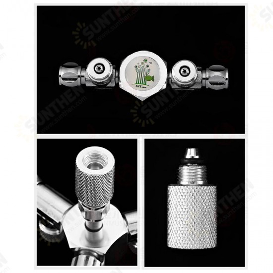 2/3/4/5/6 Way Aquarium Brass CO2 Splitter Tri- Regulator Connectors CO2 Splitter Diffuser Valve Plant Tank CO2 System Regulators