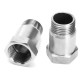 2pcs M18 x 1.5 Oxygen Sensor Test Pipe Extender Adapter Extension Spacer Bung