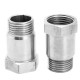 2pcs M18 x 1.5 Oxygen Sensor Test Pipe Extender Adapter Extension Spacer Bung