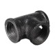 3/4 Inch 3-Way Malleable Iron Threaded Cross Pipe Plumbing Fitting Connector