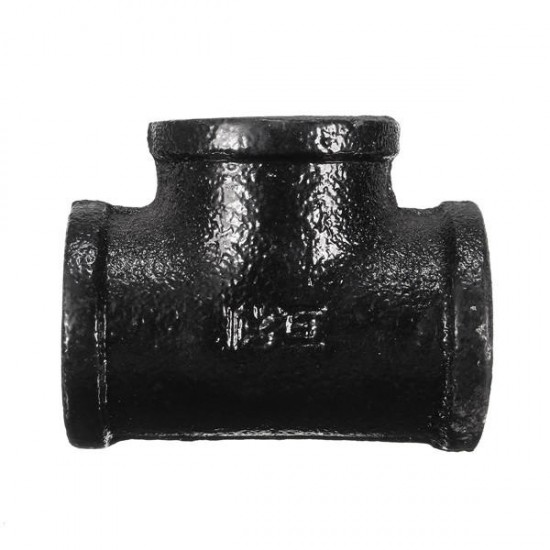 3/4 Inch 3-Way Malleable Iron Threaded Cross Pipe Plumbing Fitting Connector