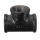 3/4 Inch 3-Way Malleable Iron Threaded Cross Pipe Plumbing Fitting Connector