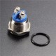 3A 250VAC 16mm Start Horn Button Metal Waterproof Push Button Switch Nickel Brass Button