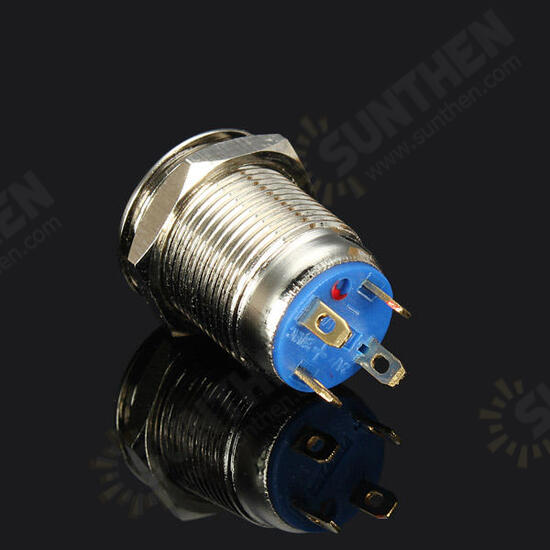 3V 12mm Momentary Push Button Switch LED Switch Waterproof Switch