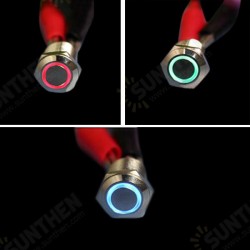 3V 12mm Momentary Push Button Switch LED Switch Waterproof Switch
