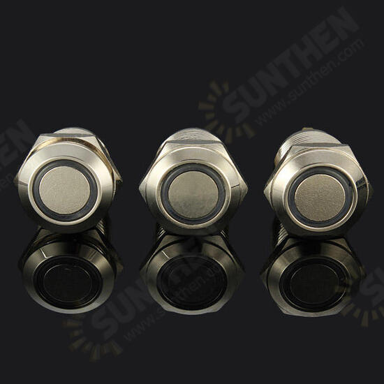 3V 12mm Momentary Push Button Switch LED Switch Waterproof Switch