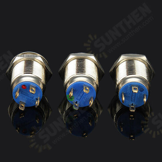 3V 12mm Momentary Push Button Switch LED Switch Waterproof Switch