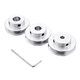 40MM Single Groove Pulley 4-12MM Fixed Bore Pulley Wheel for Motor Shaft 6MM Belt