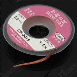 4pcs 1.5mx2mm Solder Wire Desoldering Braid Solder Remover Copper Wick Spool Wire Cable 4pcs 1.5mx2mm Solder Wire Desoldering Braid Solder Remover Copper Wick Spool Wire Cable