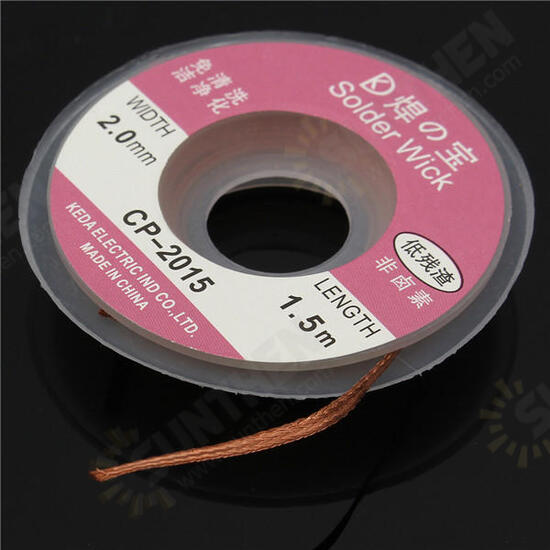 4pcs 1.5mx2mm Solder Wire Desoldering Braid Solder Remover Copper Wick Spool Wire Cable