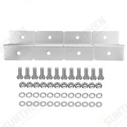 4pcs ZB-01 Solar Panel Mounting Z Brackets Aluminum Alloy Tools Kit for Motorhomes and Yachts