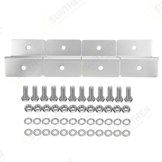 4pcs ZB-01 Solar Panel Mounting Z Brackets Aluminum Alloy Tools Kit for Motorhomes and Yachts