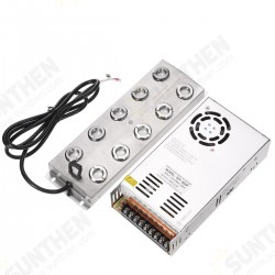 5000mL/H 10 Head Ultrasonic Mist Maker Fogger Humidifier Greenhouse Aeromist Hydroponics with Switching Power Supply 5000mL/H 10 Head Ultrasonic Mist Maker Fogger Humidifier Greenhouse Aeromist Hydroponics with Switching Power Supply