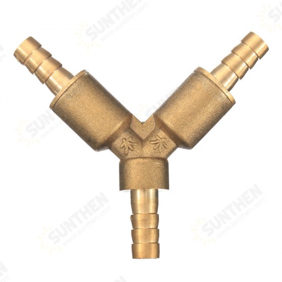 5/16 Inch Brass Y Shape 3 Way Shut off Ball Valve Fitting