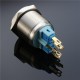 6 Pin 22mm 12V Led Light Metal Push Button Latching Switch