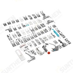62pcs Presser Foot Press Feet for Brother Singer Domestic Sewing Machine Kit