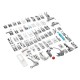 62pcs Presser Foot Press Feet for Brother Singer Domestic Sewing Machine Kit