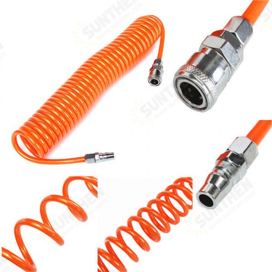 6M 8mmx5mm Flexible Recoil Hose Spring Tube for Compressor Air Tool