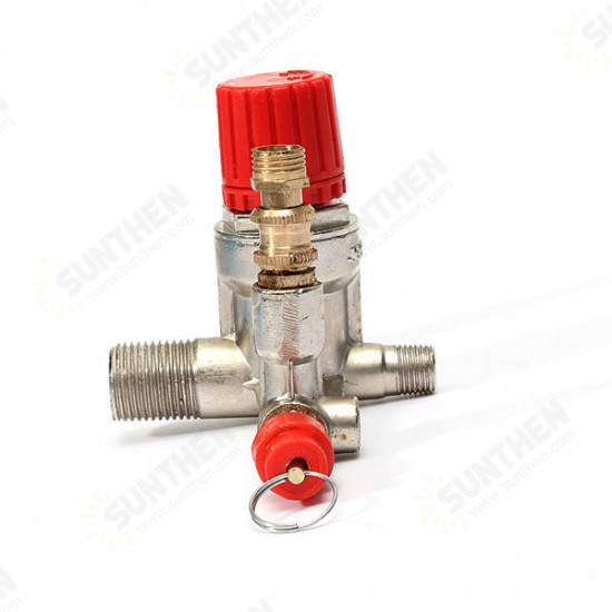 Air Compressor Double Outlet Tube Pressure Regulator Valve Fitting Air Compressor Double Outlet Tube Pressure Regulator Valve Fitting