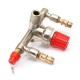 Air Compressor Double Outlet Tube Pressure Regulator Valve Fitting