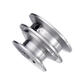 Aluminum Alloy 40&50mm Double Groove Pulley 8-20MM Fixed Bore V-shape Pulley Wheel for 10MM Belt