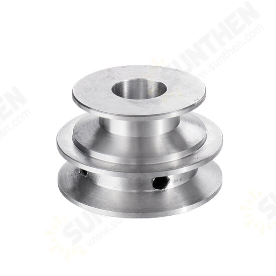 Aluminum Alloy 40&50mm Double Groove Pulley 8-20MM Fixed Bore V-shape Pulley Wheel for 10MM Belt