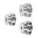 Aluminum Alloy 40&50mm Double Groove Pulley 8-20MM Fixed Bore V-shape Pulley Wheel for 10MM Belt