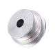 Aluminum Alloy Double Groove 60&50MM Pulley Wheel 8-20MM Fixed Bore Pulley for Motor Shaft 10MM Belt