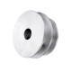 Aluminum Alloy Double Groove 60&50MM Pulley Wheel 8-20MM Fixed Bore Pulley for Motor Shaft 10MM Belt