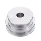 Aluminum Alloy Double Groove 60&50MM Pulley Wheel 8-20MM Fixed Bore Pulley for Motor Shaft 10MM Belt