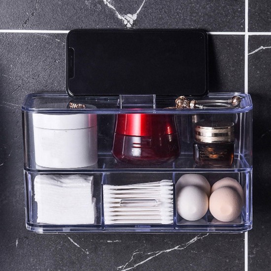 Cosmetic Organizer Storage Clear Makeup Drawers Holder Case Storage Jewelry Box