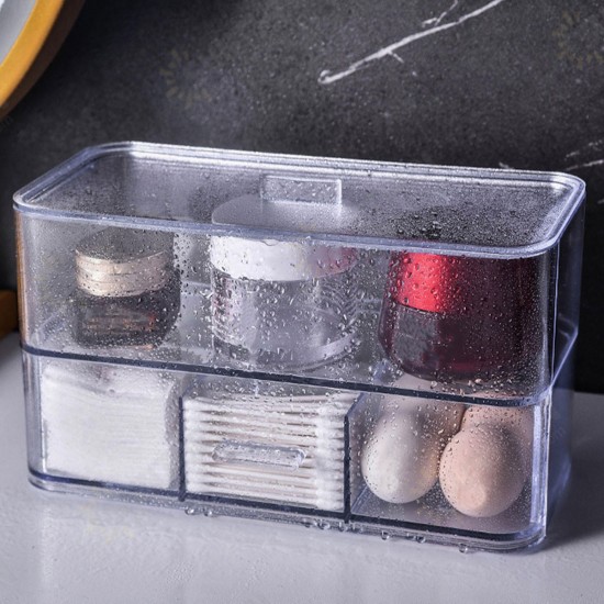 Cosmetic Organizer Storage Clear Makeup Drawers Holder Case Storage Jewelry Box