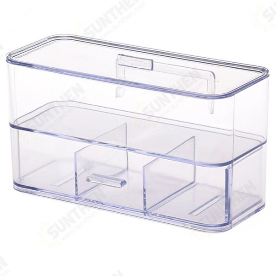 Cosmetic Organizer Storage Clear Makeup Drawers Holder Case Storage Jewelry Box