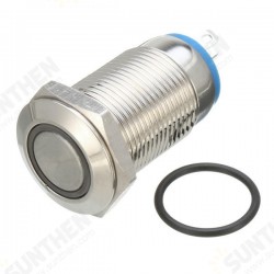 DC 12V 12mm Led Light Metal Push Button Latching Switch Waterproof Switch DC 12V 12mm Led Light Metal Push Button Latching Switch Waterproof Switch