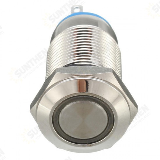 DC 12V 12mm Led Light Metal Push Button Latching Switch Waterproof Switch