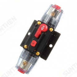 DC 12V Car Stereo Audio Circuit Breaker Inline Fuse 40AMP 40A DC 12V Car Stereo Audio Circuit Breaker Inline Fuse 40AMP 40A