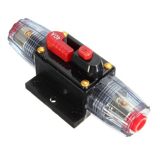 DC 12V Car Stereo Audio Circuit Breaker Inline Fuse 40AMP 40A