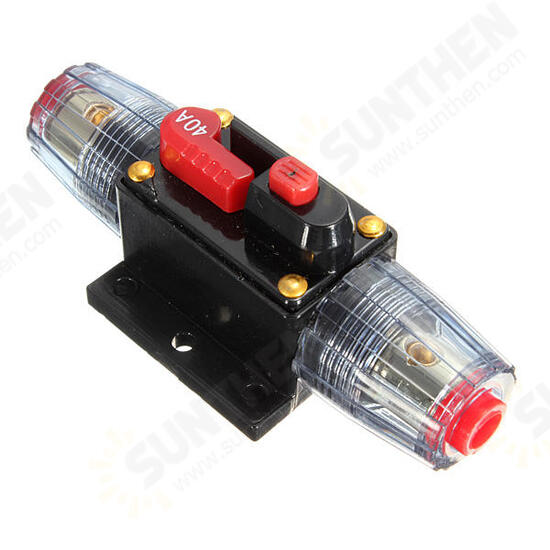 DC 12V Car Stereo Audio Circuit Breaker Inline Fuse 40AMP 40A