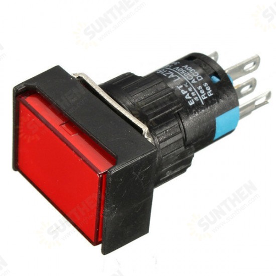 DC 24V Push Button Self-reset Momentary Switch LED Light