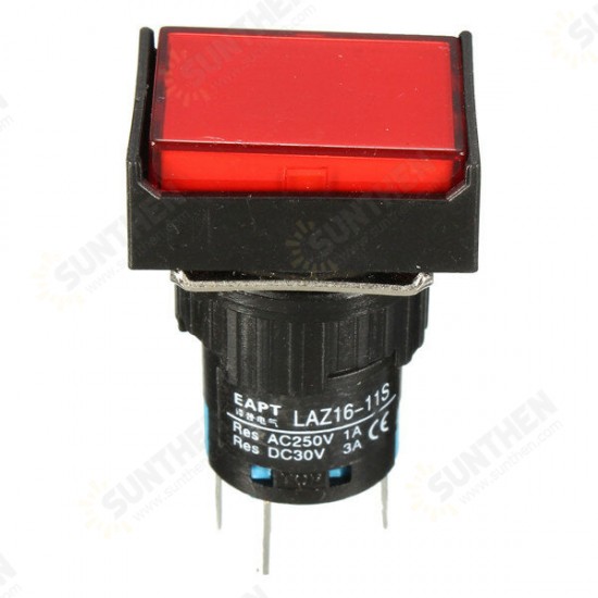 DC 24V Push Button Self-reset Momentary Switch LED Light