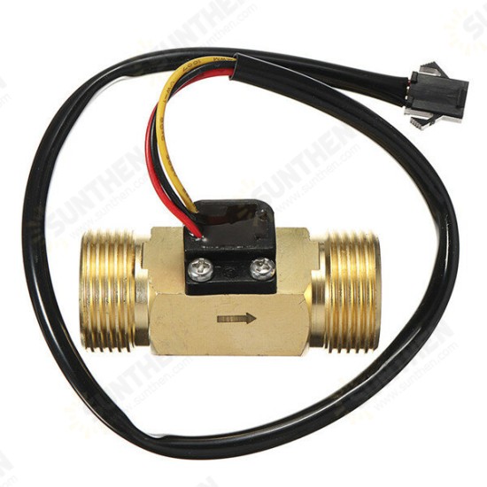 DN20 G3/4 Copper Water Flow Sensor Pulse Output 1.75Mpa 2~45L/min Flowmeter