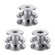 Double Groove 30&40mm Pulley 8/10/12MM Fixed Bore Pulley Wheel for 10MM Belt