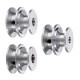 Double Groove 30&40mm Pulley 8/10/12MM Fixed Bore Pulley Wheel for 10MM Belt