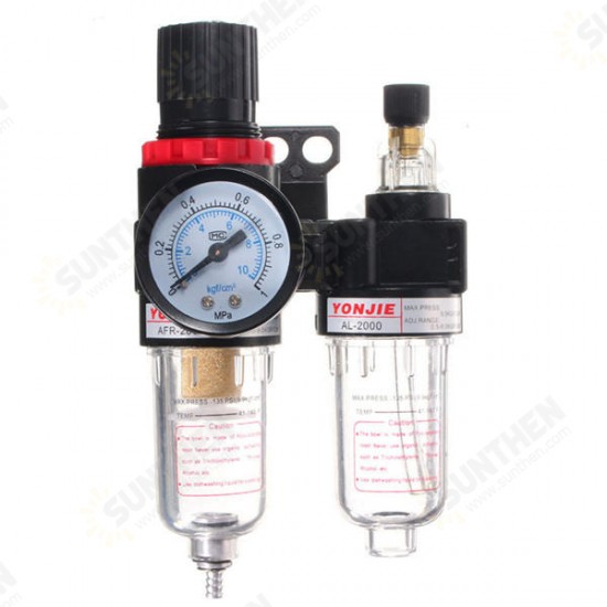 G1/4inch In line Air Compressor Filter Regulator Gauge Trap Oil Water Regulator G1/4inch In line Air Compressor Filter Regulator Gauge Trap Oil Water Regulator